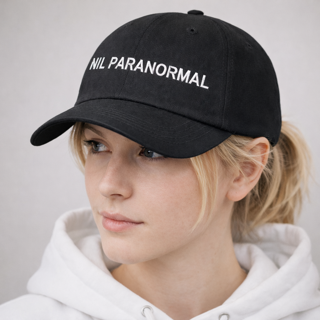 Casquette Brodé - Nil Paranormal Officiel Black Edition